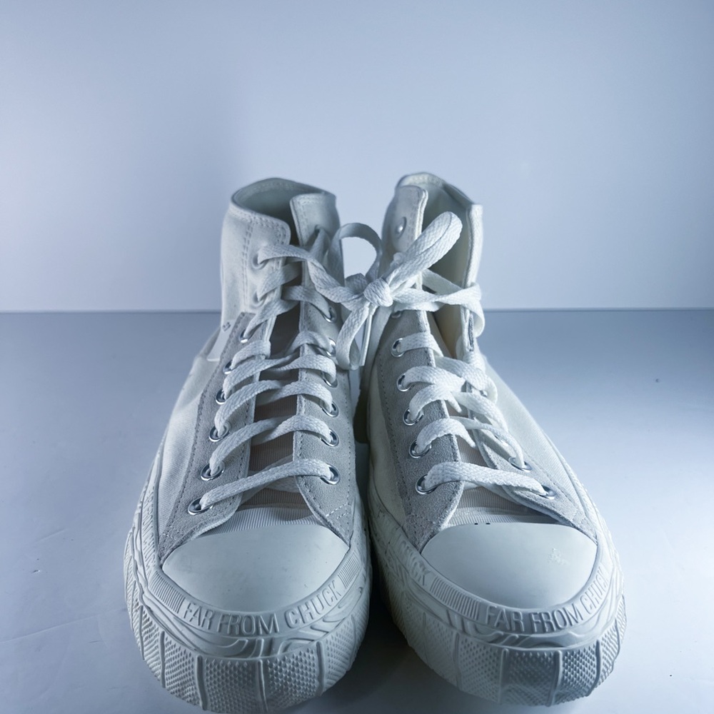 Converse All-White High-Top Sneakers‎